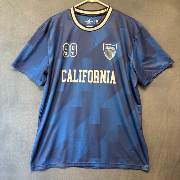 Vintage Hollister Sport Knit Soccer Jersey #99 Los Angeles California Athletic - Picture 1 of 8